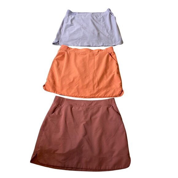Lot Three 32 Degrees Cool Skorts Activewear Skirts With Built-In Shorts XL - Picture 1 of 11